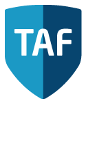 Logo TAF (verzekeraar Quantum Leben en iptiQ), financieel dienstverlener, vergunning: 12019979 (NL)